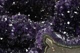 Top Quality Deep Purple Amethyst Geode with Calcite #342853-6